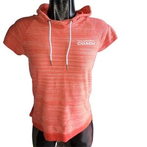 Beachbody Orange Short Sleeve Pullover Hoodie XS
